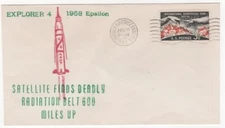 EXPLORER 4 - Spatial study of Argus radiation - 07/26/1958, H. Flick cachet