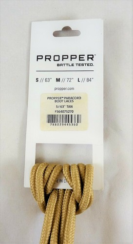Propper Battle Tested Paracord Boot Laces, F5640 Tan, S, 63" Brand New - Picture 3 of 4