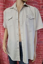 Sheplers Pearl Snap Button Cowboy Western Mens Short Slv. Shirt Sz S/16.5 WM1