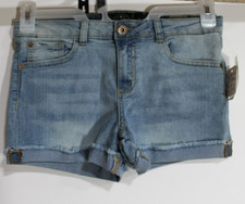 Lucky Brand Girls' Big 5-Pocket Cuffed Stretch Denim Riley Shorts christie wash