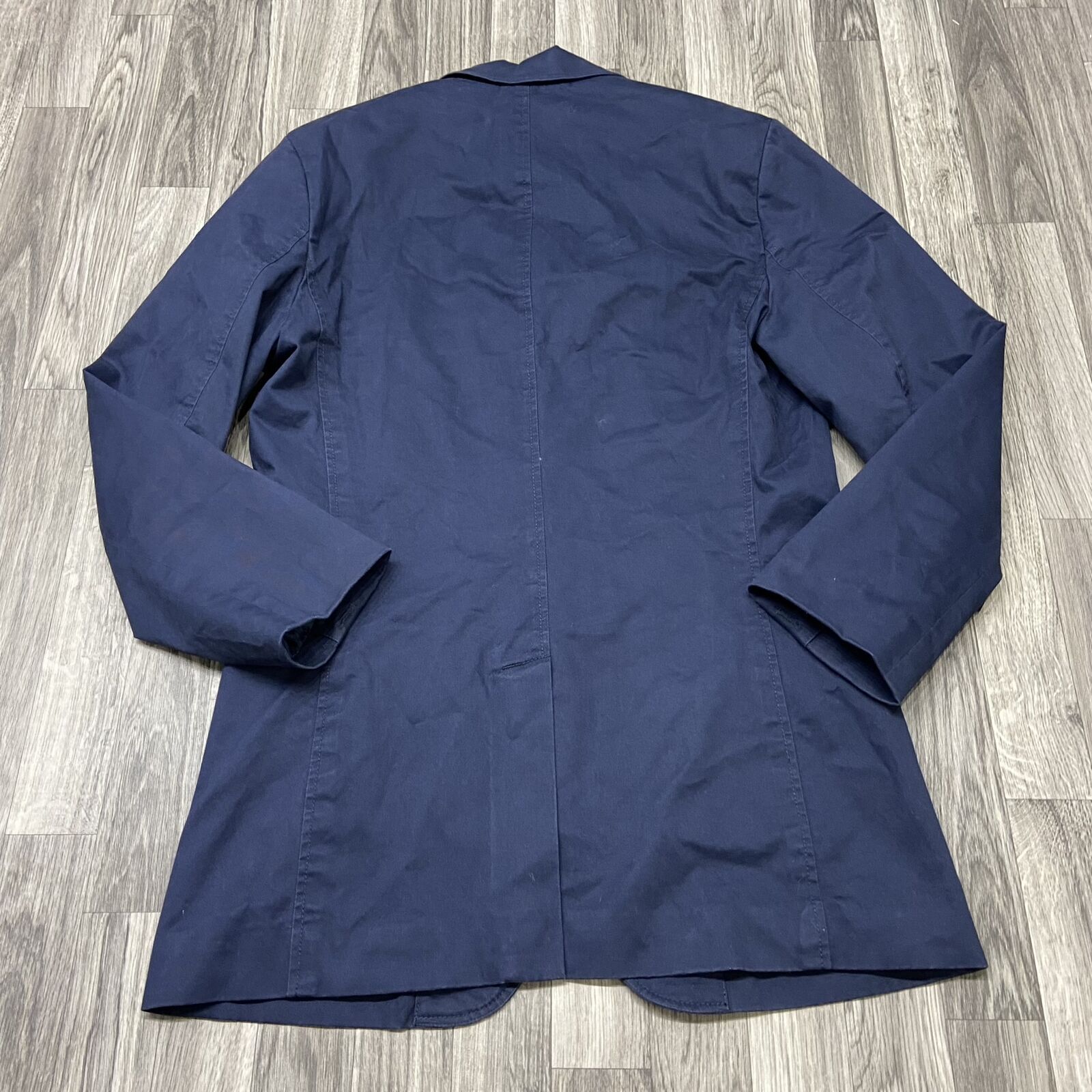 GAP Button Front Lined Stretch Blue Blazer Jacket… - image 3