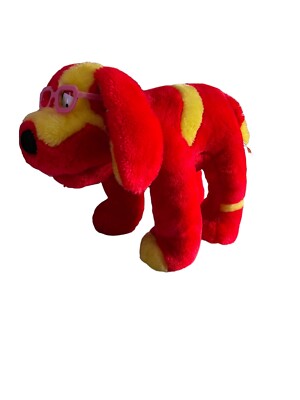 SELTEN VINTAGE 1998 TWEENIES 12 ZOLL STEHEND KRITZELT DER HUND IN BRILLE PLÜSCHTIER