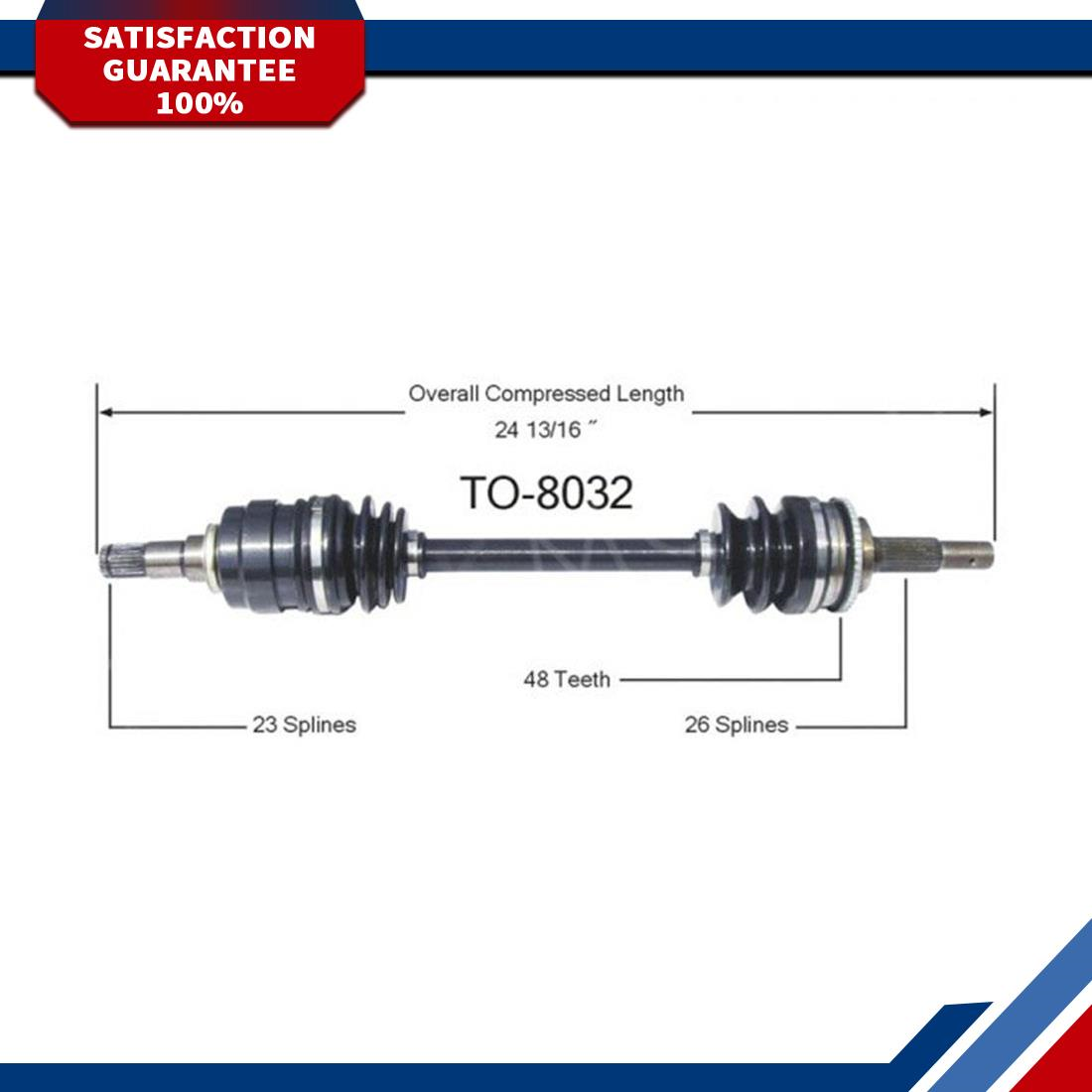 For 1987-1999 Toyota Tercel Paseo 1.5L Front Left CV Axle Joint CV ...