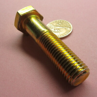 Cap Screw Bolt Metric, PT, GR 10.9 Yellow Zinc M16 x 2.0 x 65 mm Length, 5 Pcs