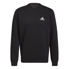 Adidas Men Feel-Cozy Sweatshirts Training Black Casual Pullover  Size XL