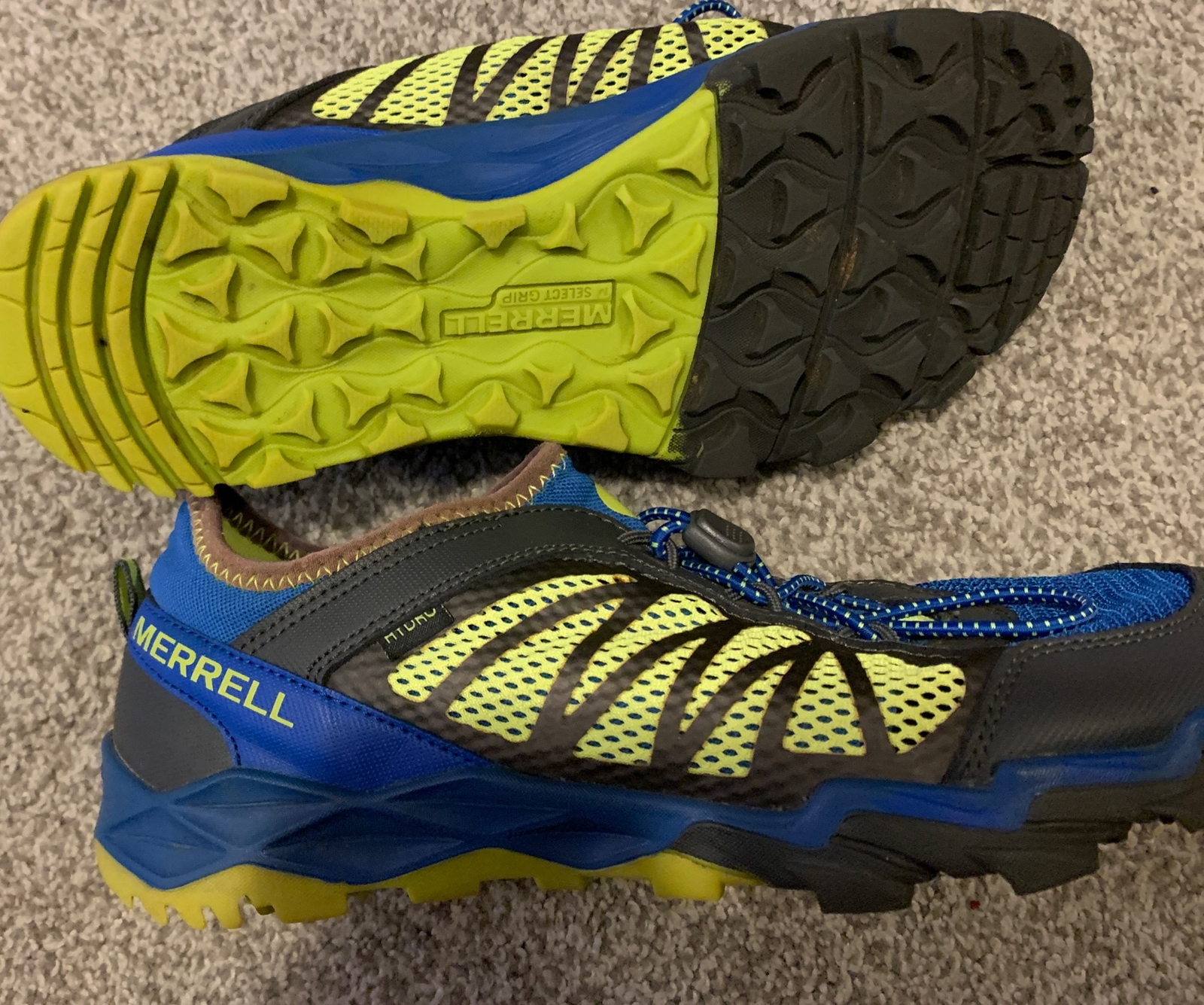 SAOLA Scarpe da corsa stringate Merrell ragazzi Hydro Run 2.0 MY56506 blu nere taglia 6 5 M (G)