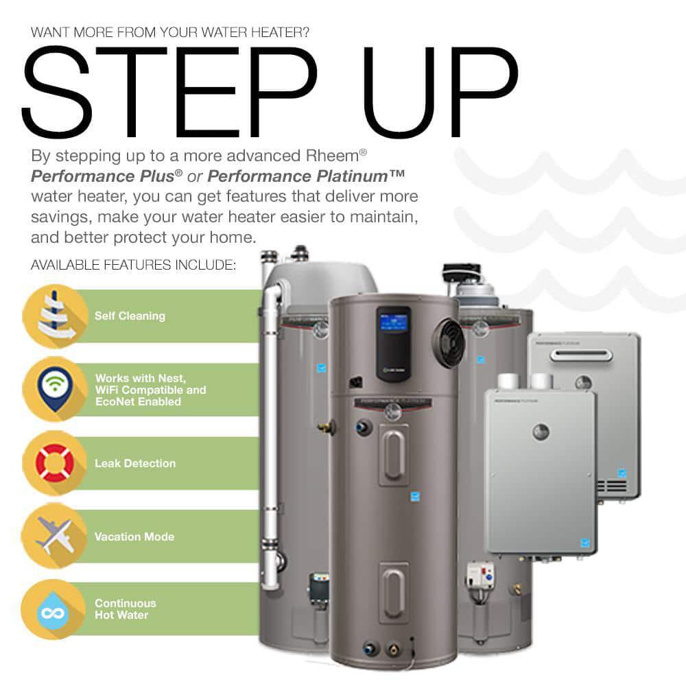 Rheem Electric Tank Water Heater Performance 30-Gal Tall 4500/4500-Watt  Elements | eBay