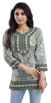 Ethnic Fashion Party Dress Dresses Kurti Tunic Kurta Casual Top Shirt MID565 - Image 1 of 4