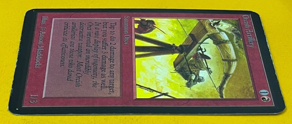 MTG ORCISH ARTILLERY Alpha (OldManMTG 008-172) - Image 4 of 4
