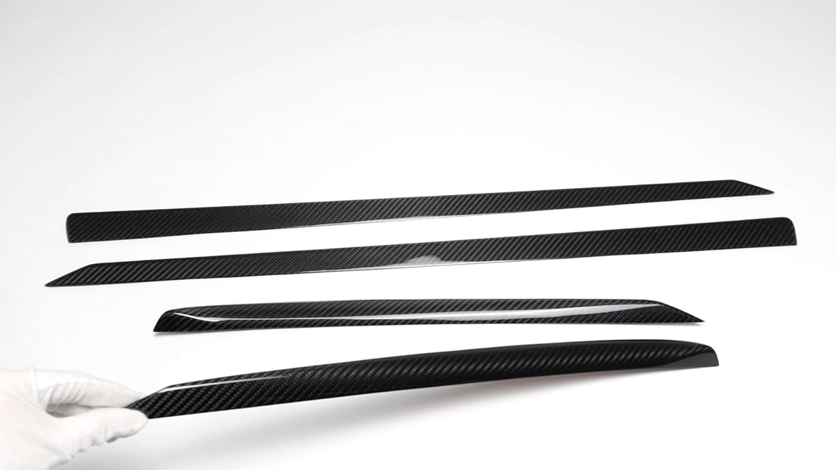 Real Carbon Fiber Door Handle Covers – Glossy/Matte Finish For Tesla Model X (4-Pack)