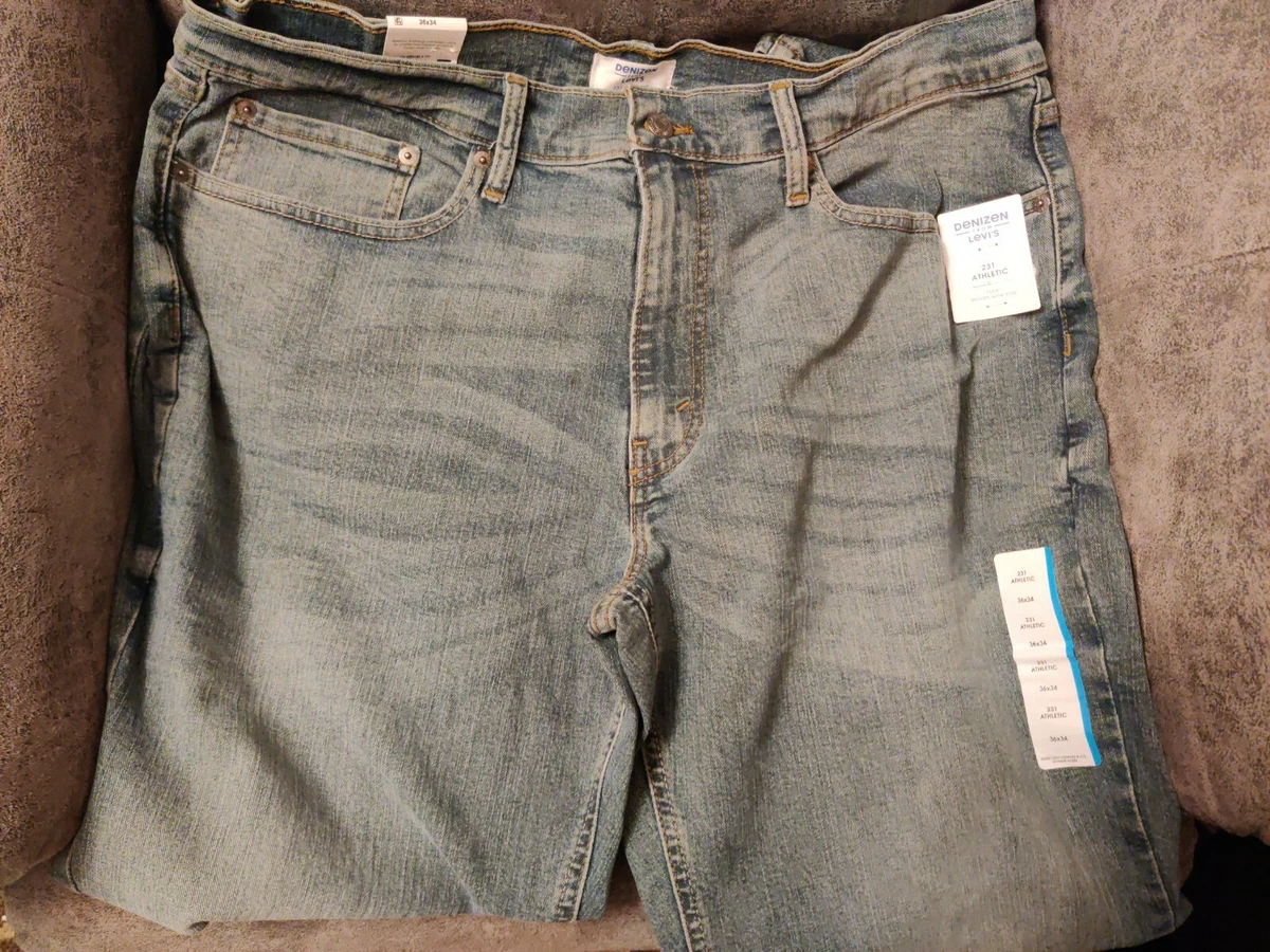 Levis Denizen 231 Athletic Fit Blue Jeans Pants Size 36x34 eBay