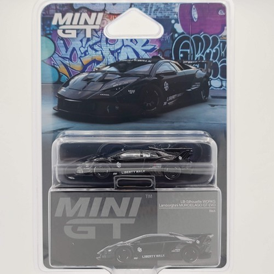 #ad #ad Mini GT LB Silhouette Works Lamborghini Murcielago GT EVO 1:64 Black 2025 $16.49