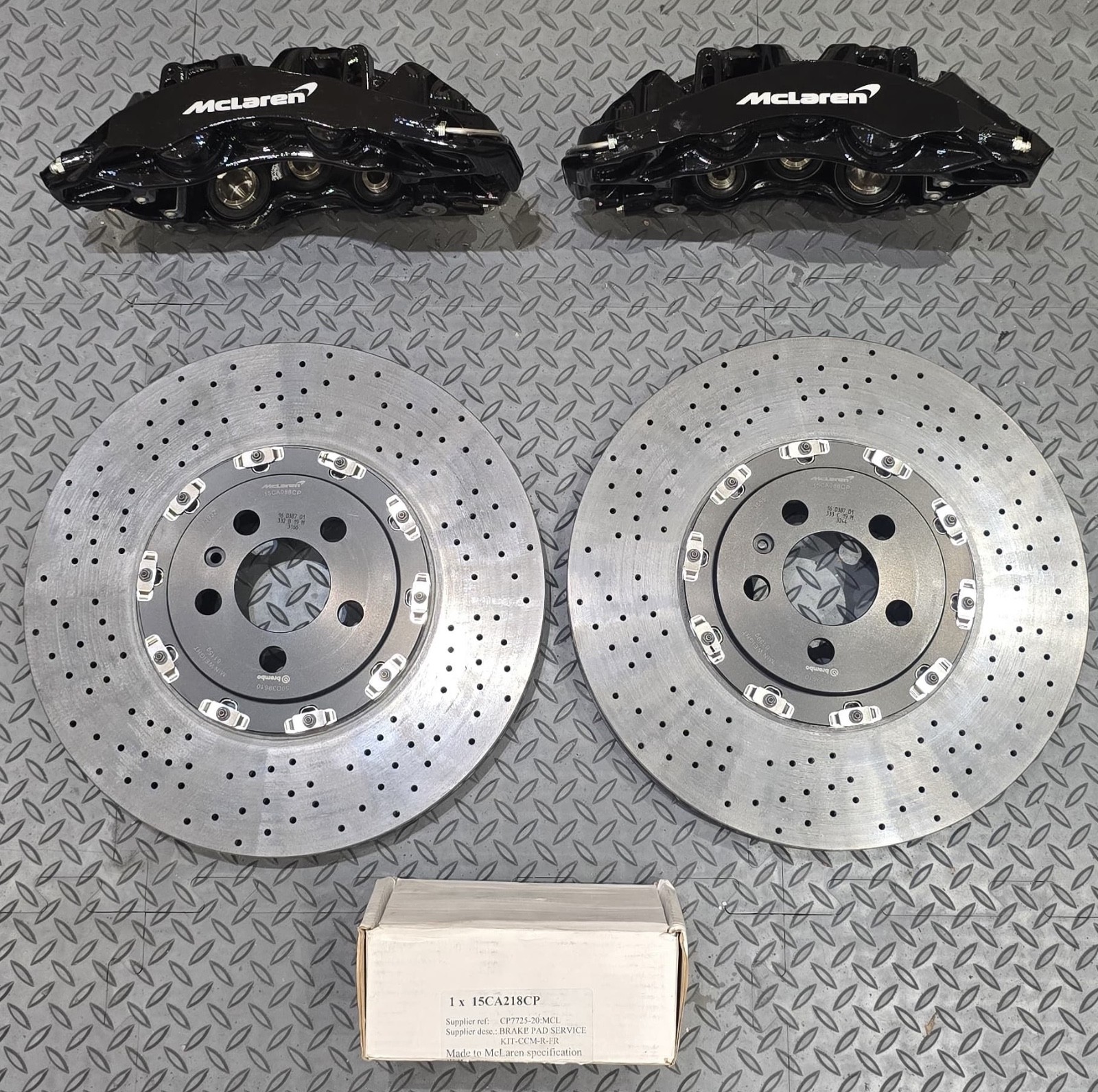 OEM McLaren Senna Brake Kit Rotors Pads Calipers 720S, 750S, & 765LT Upgrade NEW