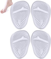 nuosen 2 Pairs Gel Insoles Women, Foot Pain Relief Pads Metatarsal Cushions Bal