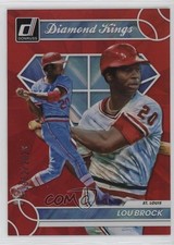 2023 Panini Donruss Diamond Kings Holo Red 1952/2023 Lou Brock #19 HOF 1ja9