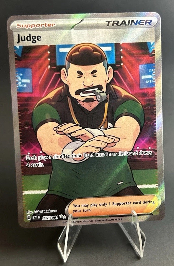 Judge 228/091 Sv: Paldean Fates Holo POKEMON TCG [LP]