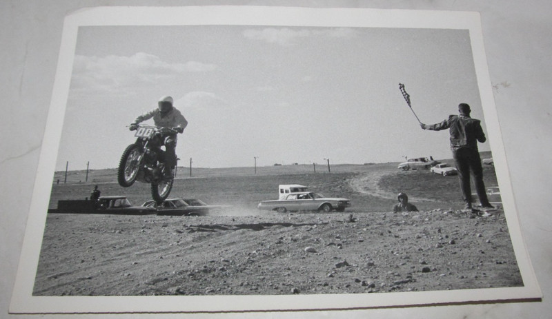 Vintage Motocross Motorcycle Race Photo 5" x 7" Cheyenne, Wyoming WY Cars #8
