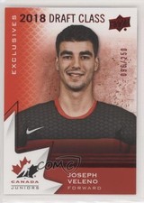2020 Team Canada Juniors 2018 Draft Class Exclusives /250 Joe Veleno Joseph 4wd