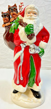 Yvonne Badoni CLAY DOG YORKSHIRE TERRIER Yorkie con santa en bolsa santas