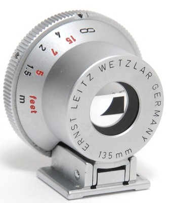 Leitz Leica SHOOC 12030 Viewfinder 135mm 13,5cm chrome Brightline Finder clean