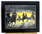 Lg Size Framed Civil War Print, Mort Kunstler END OF A LEGEND Stonewall Shot