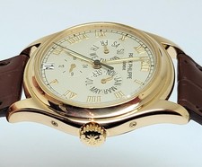 Mens 18k Rose PATEK PHILIPPE Annual Calendar 37 mm Watch Ref 5035R-001* EXLNT 8