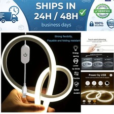 LED Neon Strip Light USB 5V Dimmable Touch Sensor Waterproof Flexible