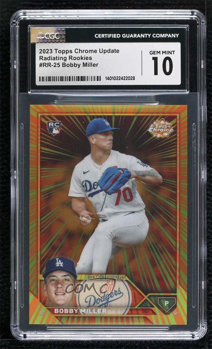 2023 Topps Chrome Update Radiating Rookies Bobby Miller #RR-25 RC w7v