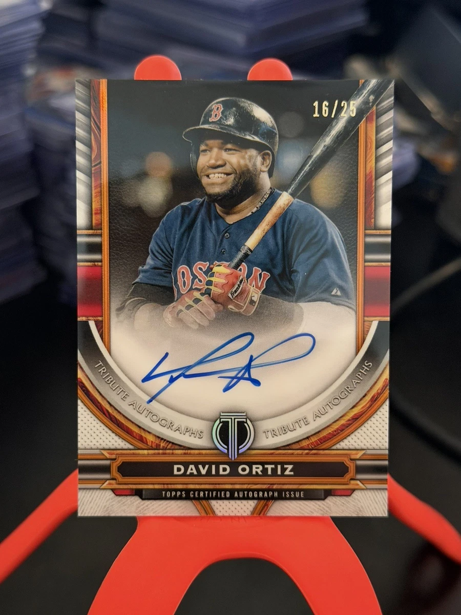 Topps David Ortiz Boston Red Sox Baseball Autographed Sports