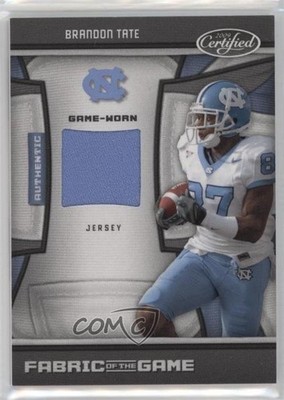 2009 Donruss Certified Fabric of the Game College Brandon Tate Rookie RC r9d
