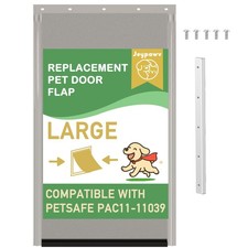 Large Dog Door Replacement Flaps with Metal Replacement Bracket and Screws, C...