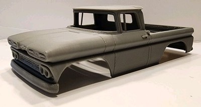 Axial Scx24 1961 Chevrolet C10 K10 Body 1/24 Scale Rc Crawler Body 132wb PLA