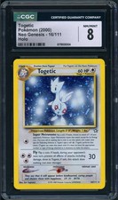 CGC 8.5 NM/MINT Togetic Neo Genesis 16/111 Holo SWIRL Pokemon Card on eBay