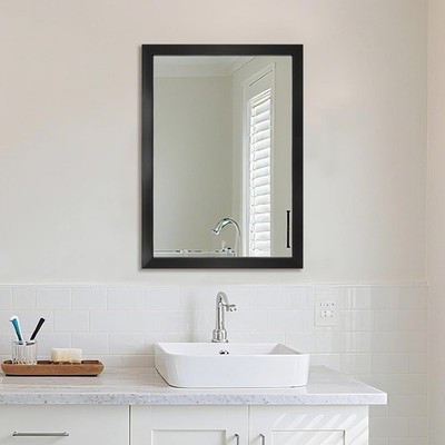 Ruomeng Rectangular Wall Mirror 20'' x 28'' for Bathroom, Bedroom, Entryway, Li...