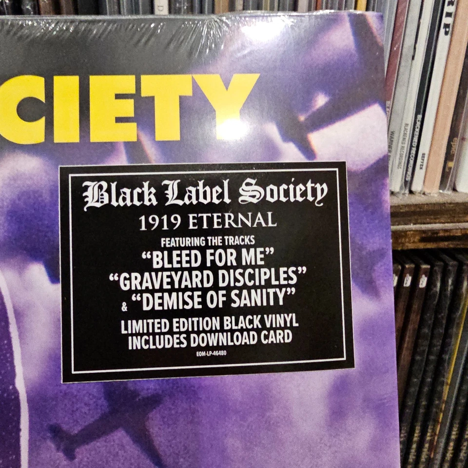 BLACK LABEL SOCIETY - 1919 Eternal LIMITED BLACK Vinyl 2LP NEW/SEALED zakk wylde Foto 2 de 3