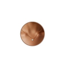 14K Gold Plated Diamond Solitaire Pendant Necklace Heart Clear Necklace Dainty G