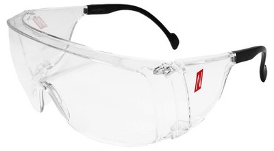 1 x safety glasses VISION PROTECT OTG, support body black, vision lenses clear