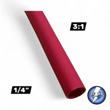 1/4" Shrink Tubing 3:1 Marine Grade Wire Wrap Adhesive Glue Lined Waterproof