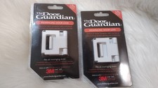 The Door Guardian Inswinging Door Lock Security Childproof Latch White -2PACK-
