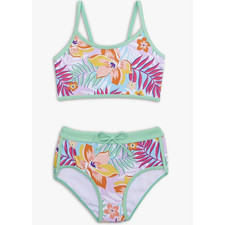 Appaman Girl's 7 Retro Tropics Stella Swim Boy Shorts Bikini Swimsuit Set H11-20