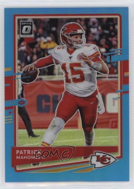 2020 Panini Donruss Optic Aqua Prizm 113/299 Patrick Mahomes II #1 1d72