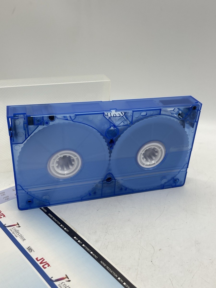 JVC J'Collection EHG T-120 Translucent Blue Clear Plastic VHS Tape