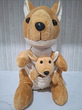 Kangaroo Momma  Baby Joey Plush Toy Stuffy 13 In.
