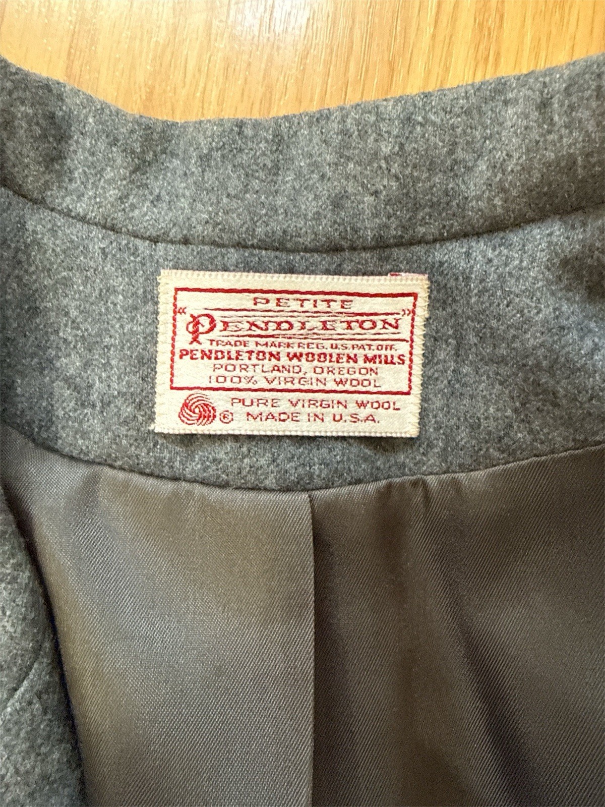 Pendleton Petite Small Gray Wool Blazer Jacket Ma… - image 5