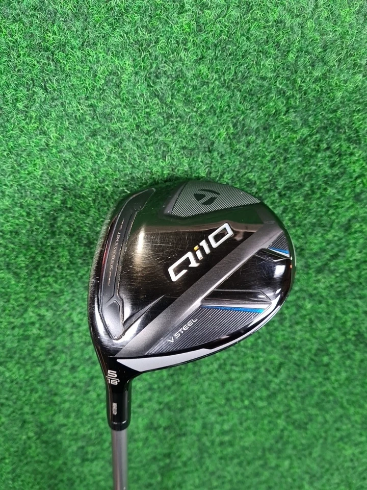 TAYLORMADE Qi10 V Steel 5-Holz - Herren (Graphit, 42 Zoll, Links, 18°, Stiff)