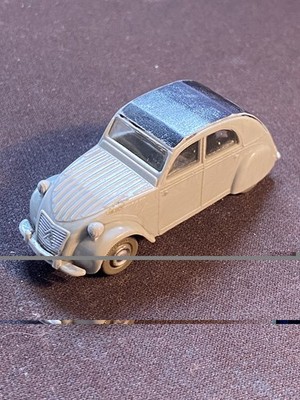 Siku Plastik V 75 Citroen 2 CV in Grau-Schwarz ohne OVP Vintage rar