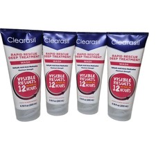 4 Clearasil Rapid Rescue Deep Treatment Wash Max Acne Face Cleanser 3/2027 