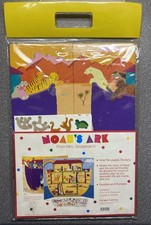 Vintage 1995 Mrs. Grossman Reusable Vinyl Cling Set- Noah  s Ark