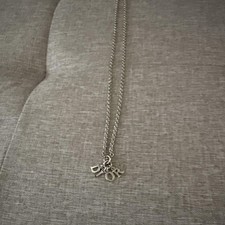 Dior Logo Charm Necklace 2