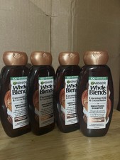 4 Garnier Whole Blends Smoothing All Shampoo Coconut Oil & Cocoa Butter 12.5